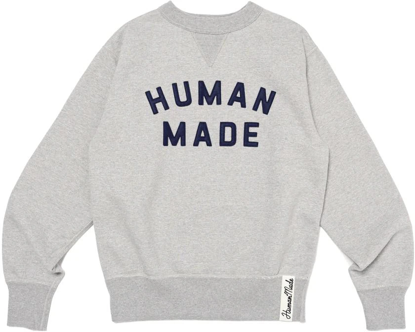 human-made-fw-23-unisex-soft-plush-embroidered-logo-crewneck-sweatshirt-hm-26-cs-021
