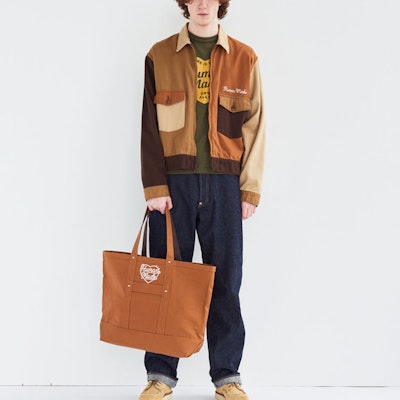 HUMAN MADE FW24 Brown Zip-Up Jacket with Embroidered Logo and Heart Buttons Unisex. HM28JK012 Shop HUMAN MADE FW24 Brown Zip-Up Jacket with Embroidered Logo and Heart Buttons Unisex. HM28JK012