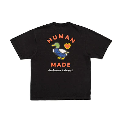 HUMAN MADE FW24 Heart & Cute Duck Graphic Unisex Short Sleeve T-Shirt. HM28TE002