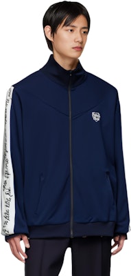 HUMAN MADE FW24 Heart Embroidery High Neck Ribbed Baseball Zip Jacket Unisex HM28JK043 Details for HUMAN MADE FW24 Heart Embroidery High Neck Ribbed Baseball Zip Jacket Unisex HM28JK043