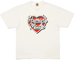 HUMAN MADE FW24 Heart Logo Crewneck T-Shirt Unisex HM28TE008 HUMAN MADE FW24 Heart Logo Crewneck T-Shirt Unisex HM28TE008