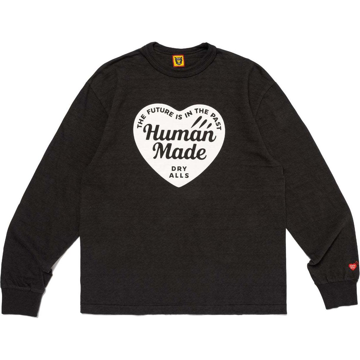 Order Camiseta Unisex Human Made FW24 Manga Larga Oversized con Logo de Corazón. HM28CS035