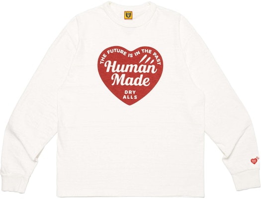 Camiseta Unisex Human Made FW24 Manga Larga Oversized con Logo de Corazón. HM28CS035 Details for Camiseta Unisex Human Made FW24 Manga Larga Oversized con Logo de Corazón. HM28CS035