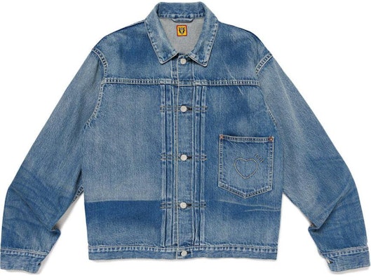 HUMAN MADE FW24 靛藍牛仔外套 心形刺繡 復古風 男女通用 HM28JK007 Buy HUMAN MADE FW24 靛藍牛仔外套 心形刺繡 復古風 男女通用 HM28JK007