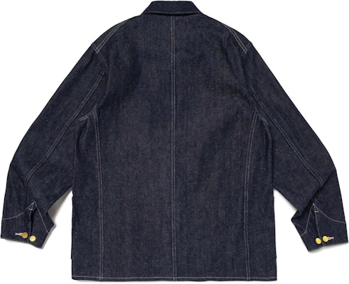 HUMAN MADE FW24 靛藍丹寧外套 心型鈕釦標誌補丁 男女休閒款式 HM28JK001 Lookbook HUMAN MADE FW24 靛藍丹寧外套 心型鈕釦標誌補丁 男女休閒款式 HM28JK001