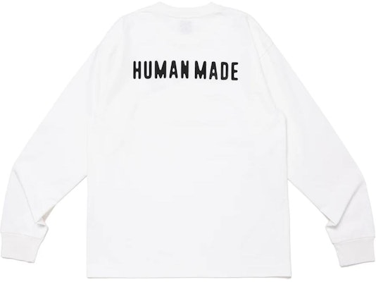 HUMAN MADE FW24 Camiseta Unisex Manga Larga con Logo Estampado Ribeteado. HM28CS038 Lookbook HUMAN MADE FW24 Camiseta Unisex Manga Larga con Logo Estampado Ribeteado. HM28CS038