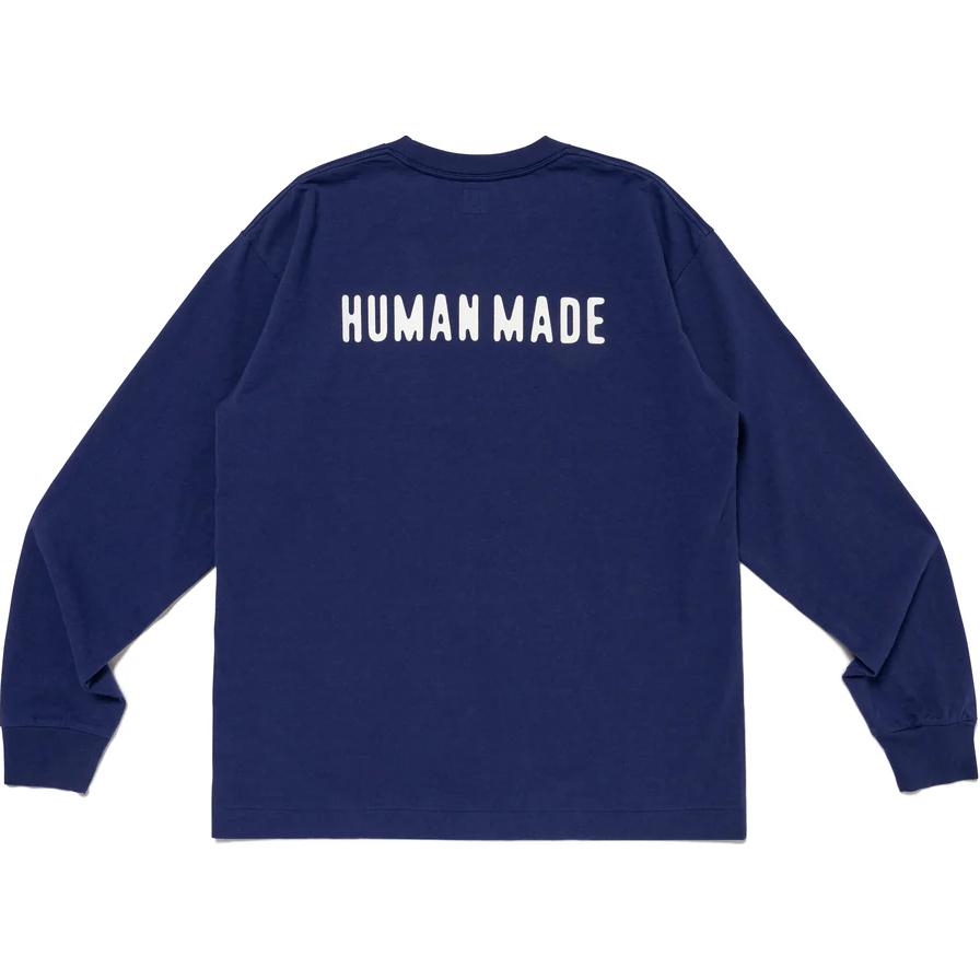 Purchase HUMAN MADE FW24 Camiseta Unisex Manga Larga con Logo Estampado Ribeteado. HM28CS038