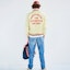 Purchase HUMAN MADE FW24 Retro Button Ribbed Letter Embroidery Jacket Yellow Unisex. HM28JK017