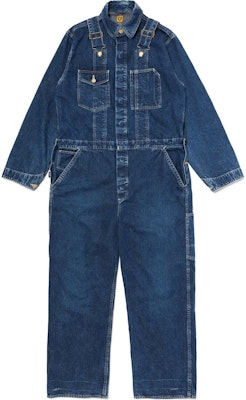 HUMAN MADE FW24 男女同款心形刺绣多口袋牛仔连体衣 靛蓝色。 HM28JK003 Order HUMAN MADE FW24 男女同款心形刺绣多口袋牛仔连体衣 靛蓝色。 HM28JK003