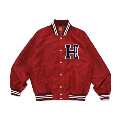 HUMAN MADE FW24 Unisex Jacket with 3D Letter Logo and Snap Button Closure. HM28JK008
