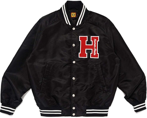 HUMAN MADE FW24 Unisex Jacket with 3D Letter Logo and Snap Button Closure. HM28JK008 1