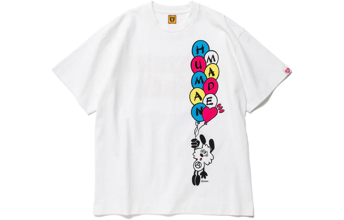 HUMAN MADE Girls Don’t Cry Balloon Logo Print Unisex Regular T-Shirt. XX23TE001