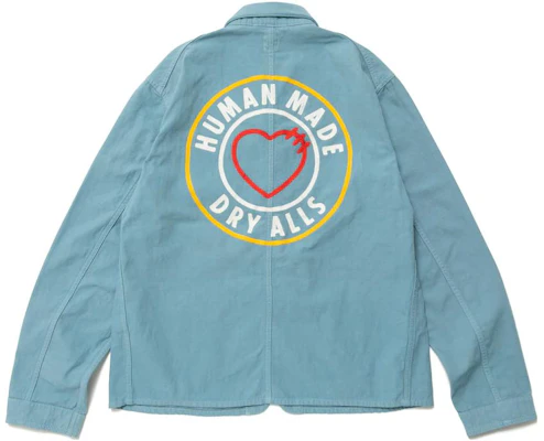 HUMAN MADE Graphic Print Button-Up Jacket Blue - HM25JK018 Lookbook HUMAN MADE Graphic Print Button-Up Jacket Blue - HM25JK018