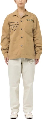 휴먼메이드 하트 로고 프린트 버튼업 긴팔 셔츠 - 유니섹스. HM25JK029 5