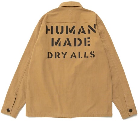 휴먼메이드 하트 로고 프린트 버튼업 긴팔 셔츠 - 유니섹스. HM25JK029 1