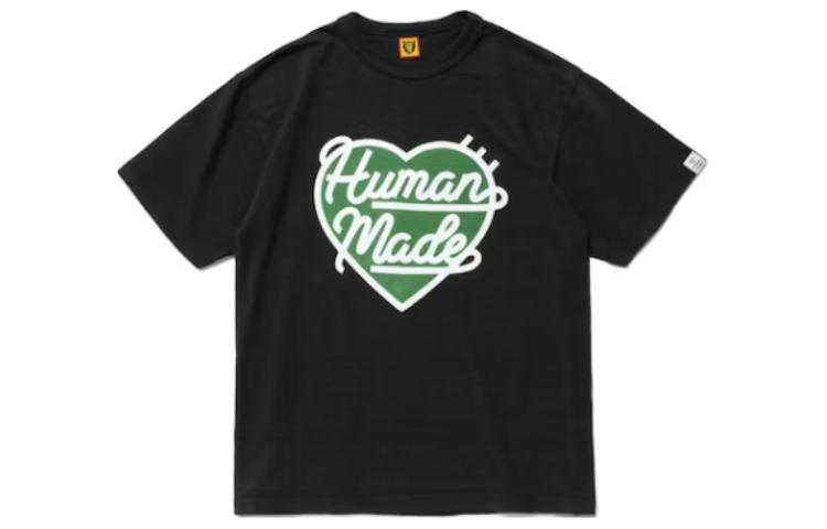 Buy HUMAN MADE Heart Logo Graphic Black Crewneck T-Shirt HM23TE025-BLACK