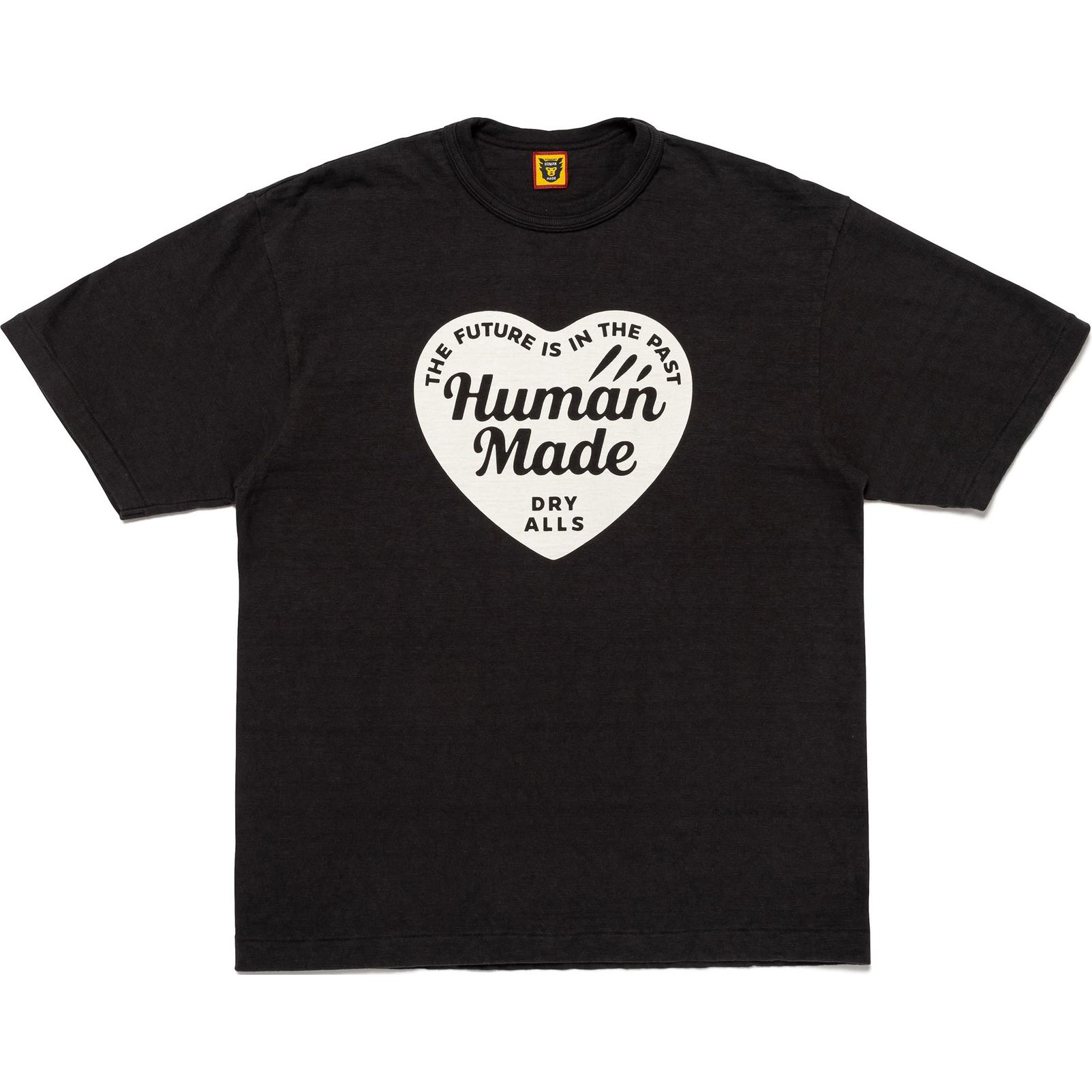 Order 휴먼메이드 하트 로고 그래픽 프린트 유니섹스 반팔 티셔츠 HM28TE007