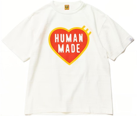 HUMAN MADE ハートロゴ ルーズフィット クルーネック 半袖 Tシャツ ユニセックス HM23TE001 Purchase HUMAN MADE ハートロゴ ルーズフィット クルーネック 半袖 Tシャツ ユニセックス HM23TE001