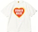 Purchase HUMAN MADE ハートロゴ ルーズフィット クルーネック 半袖 Tシャツ ユニセックス HM23TE001