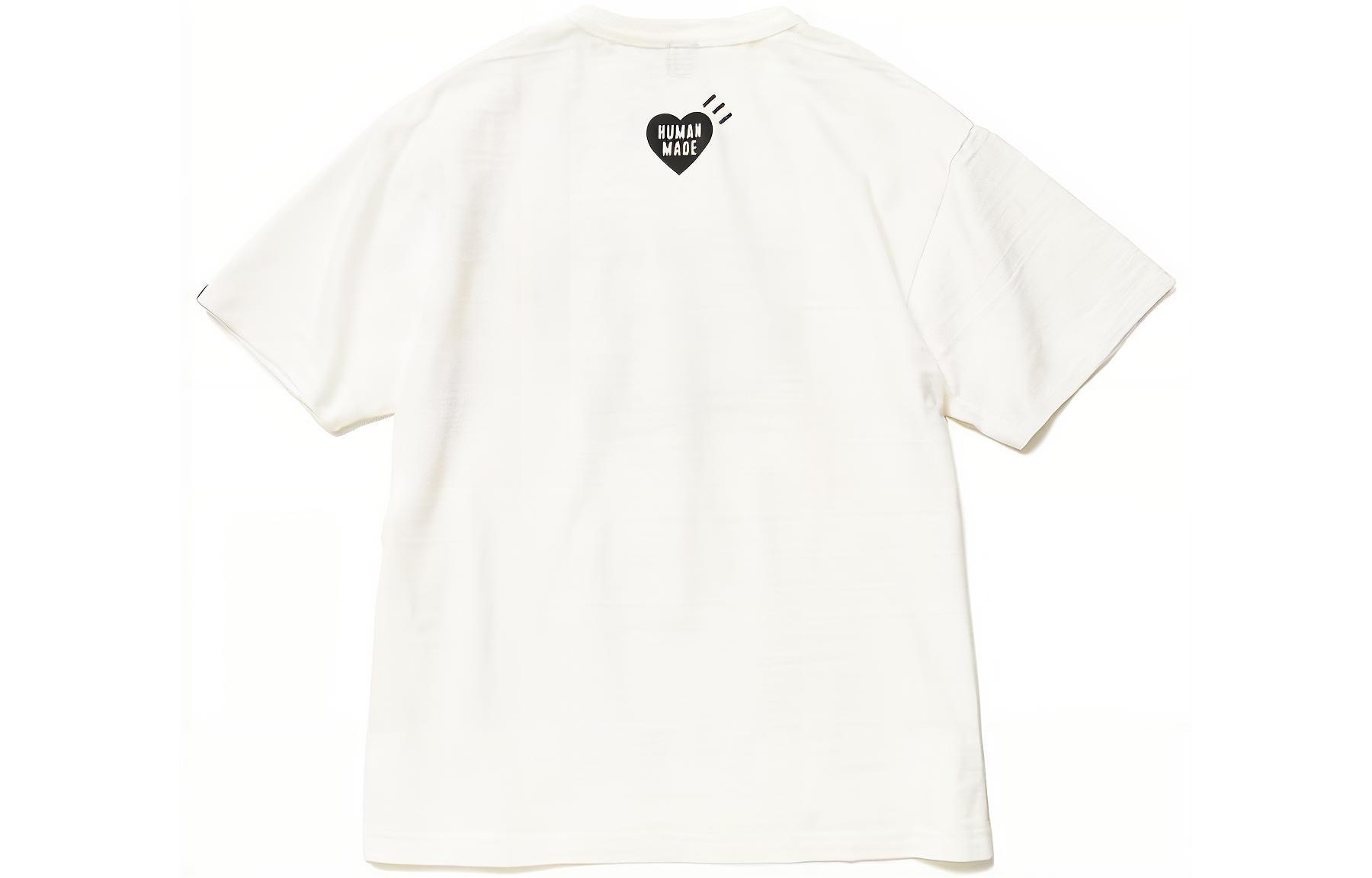 Details for HUMAN MADE ハートロゴ ルーズフィット クルーネック 半袖 Tシャツ ユニセックス HM23TE001
