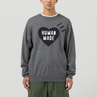 HUMAN MADE 愛心標誌印花圓領毛衣 男女款 HM24CS032 5