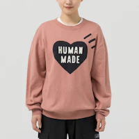 Details for HUMAN MADE Baju Sweater Crewneck Uniseks Logo Hati. HM24CS032