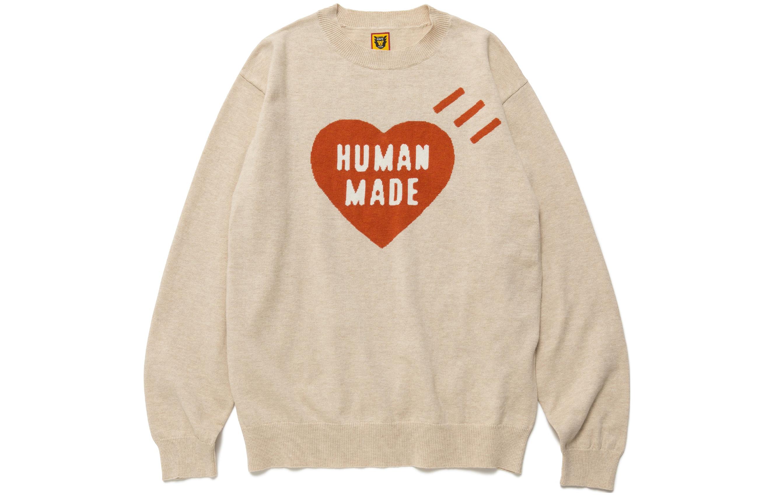 Sizing HUMAN MADE 愛心標誌印花圓領毛衣 男女款 HM24CS032