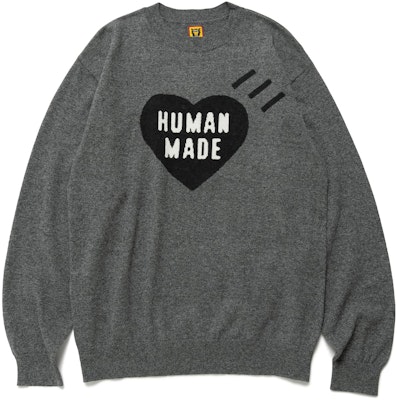 HUMAN MADE 愛心標誌印花圓領毛衣 男女款 HM24CS032 1