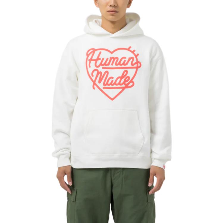 Details for Human Made 愛心圖案連帽長袖上衣 HM24CS041