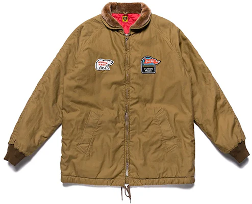 HUMAN MADE 卡其色北极熊补丁男女同款夹克 HM20JK009 Buy HUMAN MADE 卡其色北极熊补丁男女同款夹克 HM20JK009