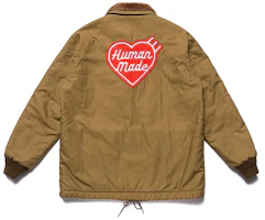 Lookbook HUMAN MADE 卡其北極熊貼布男女通用外套 HM20JK009