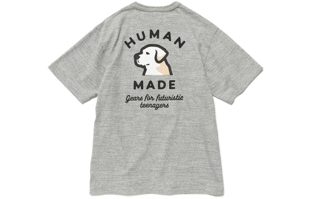 HUMAN MADE Labrador Dog Graphic Cotton Crewneck  T-Shirt HM23CS024 圖 6