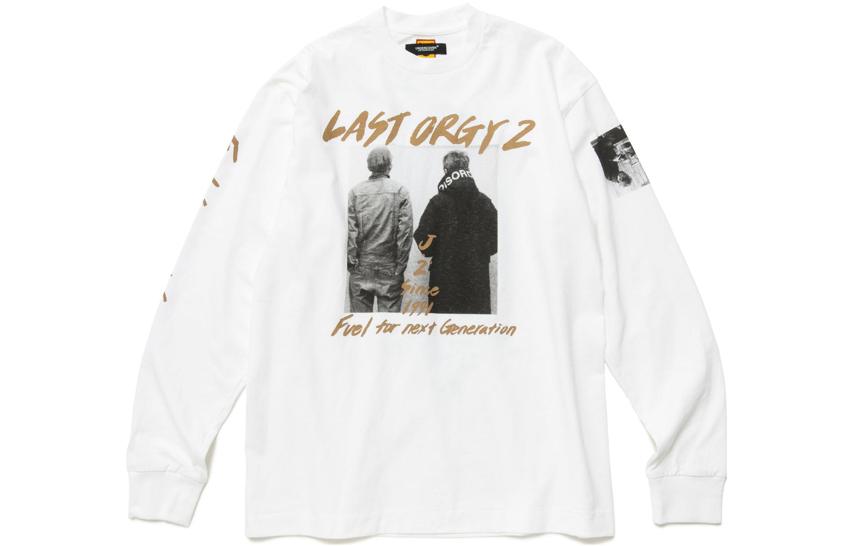 Order HUMAN MADE Last Orgy 2 長袖圖案T恤 男女通用 白色 XX24CS002