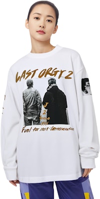 HUMAN MADE Last Orgy 2 長袖圖案T恤 男女通用 白色 XX24CS002 Shop HUMAN MADE Last Orgy 2 長袖圖案T恤 男女通用 白色 XX24CS002