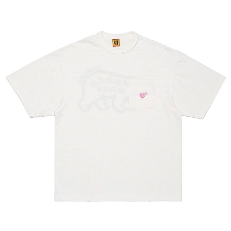 Lookbook HUMAN MADE Kaos Unisex Lengan Pendek Motif Letter Bear Graphic. HM26CS051