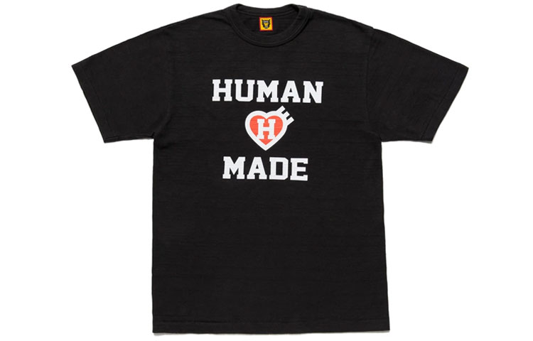 HUMAN MADE Letter Heart T-Shirt Unisex Couple Style HM22TE003