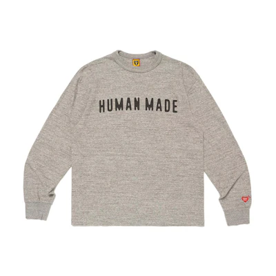 HUMAN MADE Letter Logo Print Crewneck Long Sleeve Sweatshirt Unisex. HM27CS012