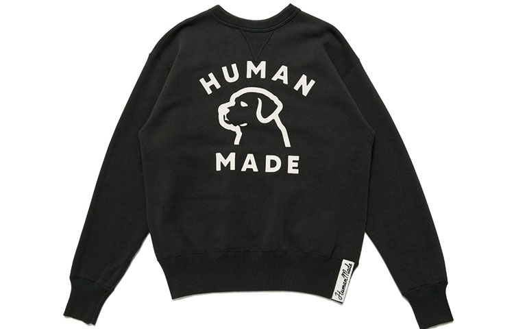 HUMAN MADE Logo Dog Print Crewneck Sweatshirt Unisex Capsule Collection. HM23CS005