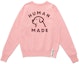 Shop HUMAN MADE Logo 狗狗印花圆领卫衣 男女同款限量系列。 HM23CS005