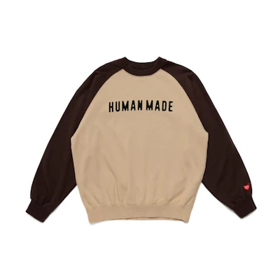 Human Made Logo Print Colorblock Crewneck Sweatshirt Unisex HM23CS010