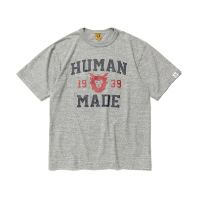 HUMAN MADE Logo Printed Crewneck Short Sleeve T-Shirt Fashion. HM23TE029