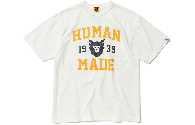HUMAN MADE Logo Printed Crewneck Short Sleeve T-Shirt  Fashion. HM23TE029 圖 2