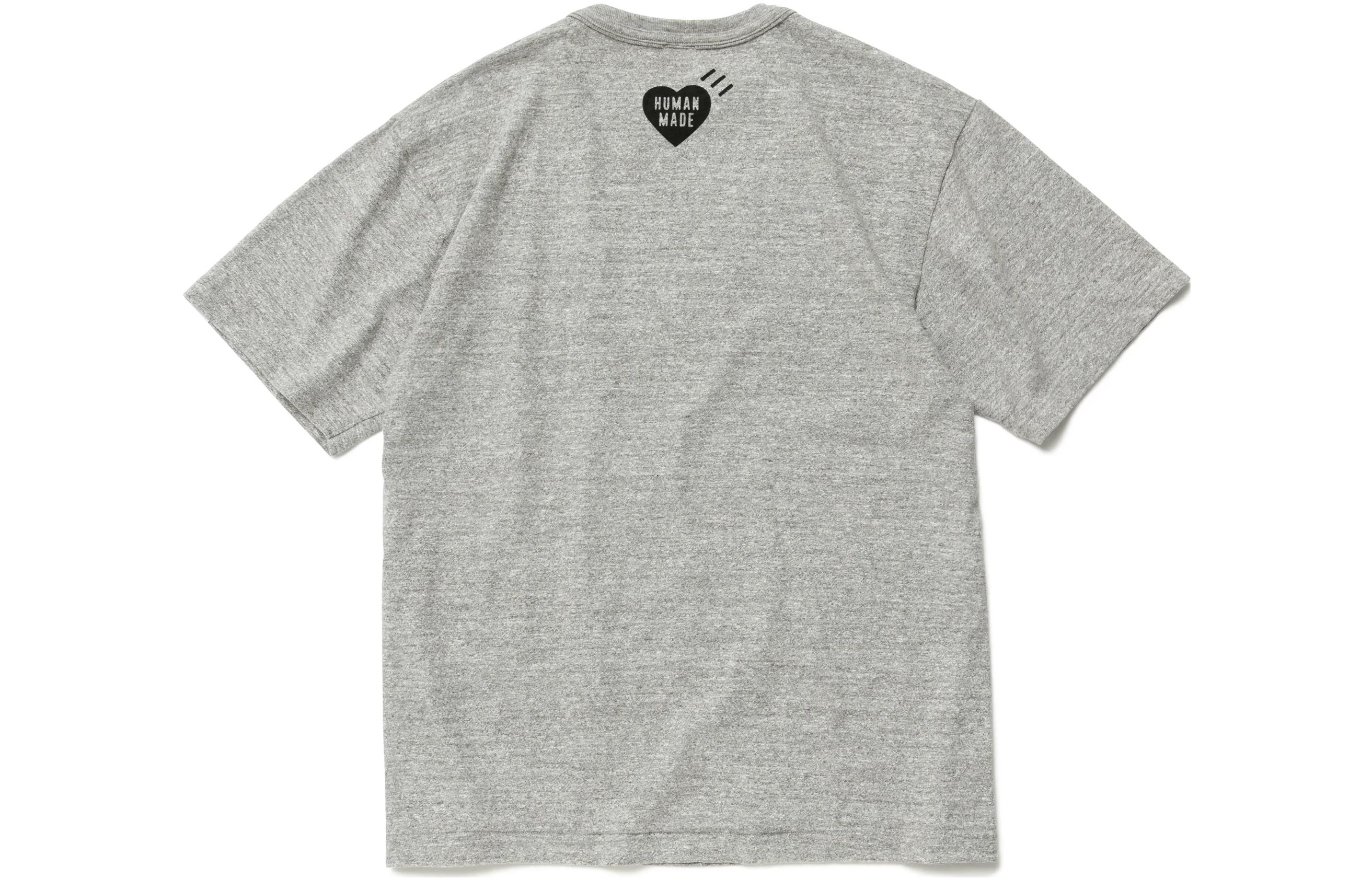 HUMAN MADE Logo Printed Crewneck Short Sleeve T-Shirt  Fashion. HM23TE029 圖 5