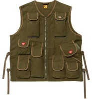 HUMAN MADE Multi-Pocket Fishing Vest Brown for Men. HM22JK001 HUMAN MADE Multi-Pocket Fishing Vest Brown for Men. HM22JK001