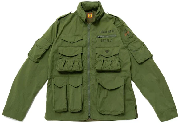 Human Made Jaket Hoodie Utiliti Multi-Poket Lelaki Hijau HM23JK007 Buy Human Made Jaket Hoodie Utiliti Multi-Poket Lelaki Hijau HM23JK007