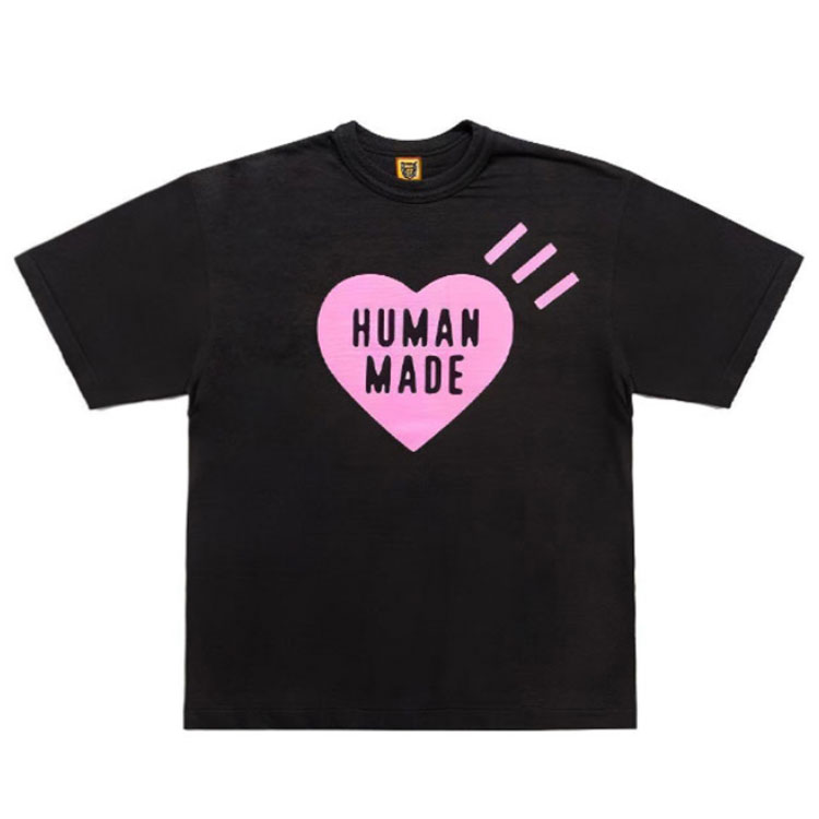 Lookbook HUMAN MADE Osaka Eksklusif Kaos Unisex Logo Hati Pink. HM26TE018