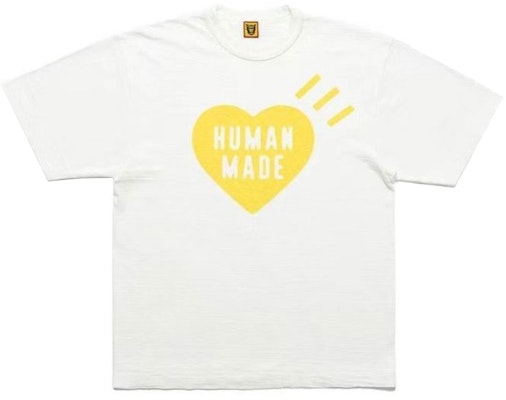 HUMAN MADE Osaka Kuning Logo Hati Grafik Baju-T Unisex Edisi Terhad. HM26TE021 Order HUMAN MADE Osaka Kuning Logo Hati Grafik Baju-T Unisex Edisi Terhad. HM26TE021