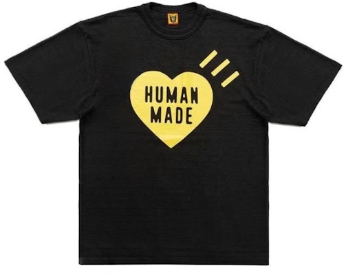 HUMAN MADE Osaka Kuning Logo Hati Grafik Baju-T Unisex Edisi Terhad. HM26TE021 Lookbook HUMAN MADE Osaka Kuning Logo Hati Grafik Baju-T Unisex Edisi Terhad. HM26TE021