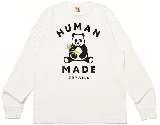 Camiseta Unisex Blanca HUMAN MADE Manga Larga con Gráfico de Panda. HM26CS048 Buy Camiseta Unisex Blanca HUMAN MADE Manga Larga con Gráfico de Panda. HM26CS048