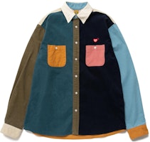 HUMAN MADE Patchwork Button-Up Long Sleeve Shirt Unisex - Multicolor HM24SH005 HUMAN MADE Patchwork Button-Up Long Sleeve Shirt Unisex - Multicolor HM24SH005